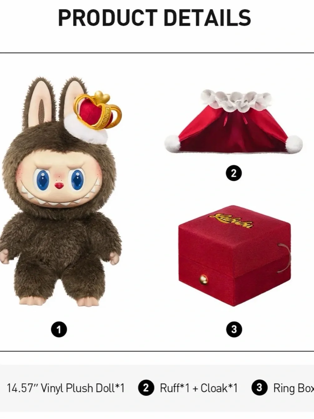 THE MONSTERS Let's Checkmate Series-Vinyl Plush Doll